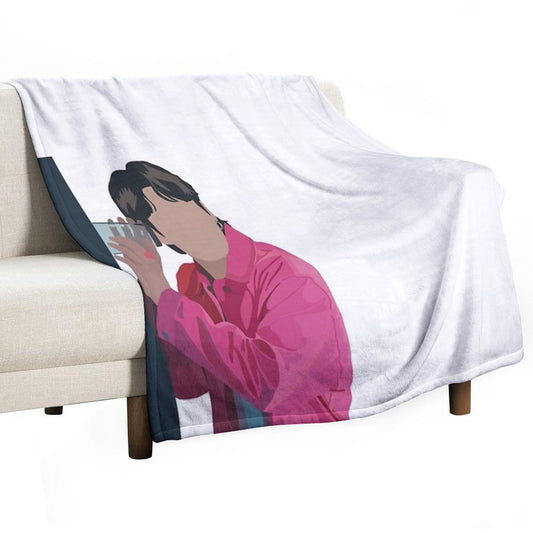 Jungkook Left And Right Throw Blanket