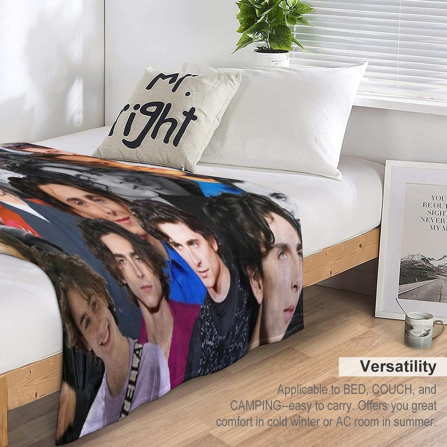 Timothee Chalamet Collage Throw Blanket