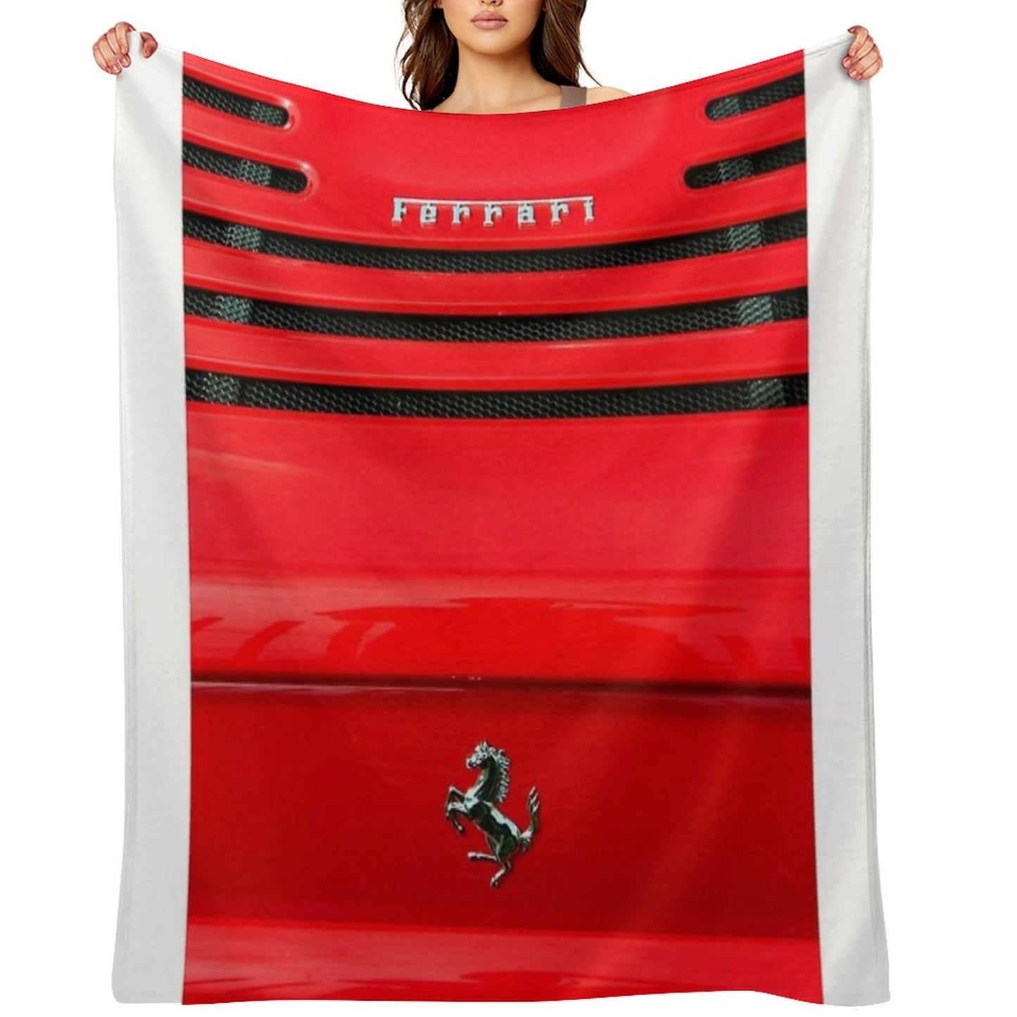 Ferrari Prancing Horse Throw Blanket