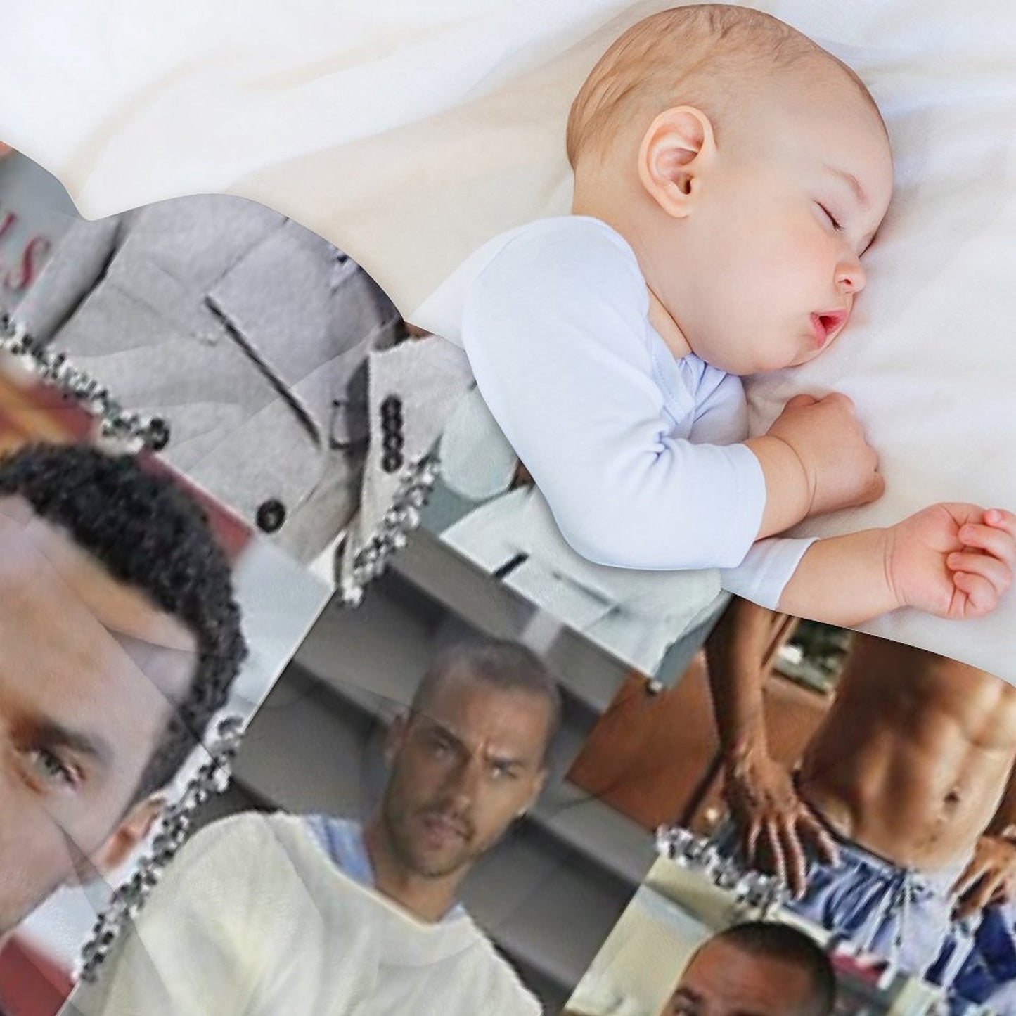Jackson Avery Collage Throw Blanket