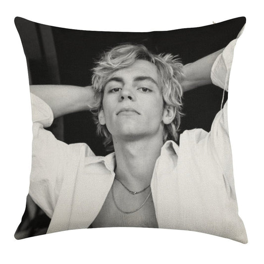 Ross Lynch Linen Throw Pillow Cover