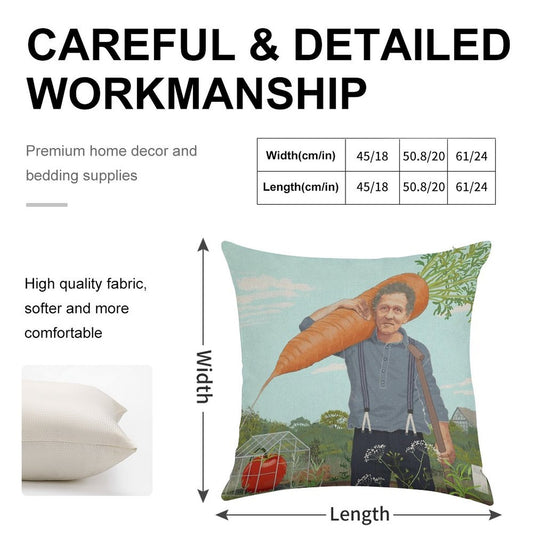 Monty Don Linen Throw Pillow Cover