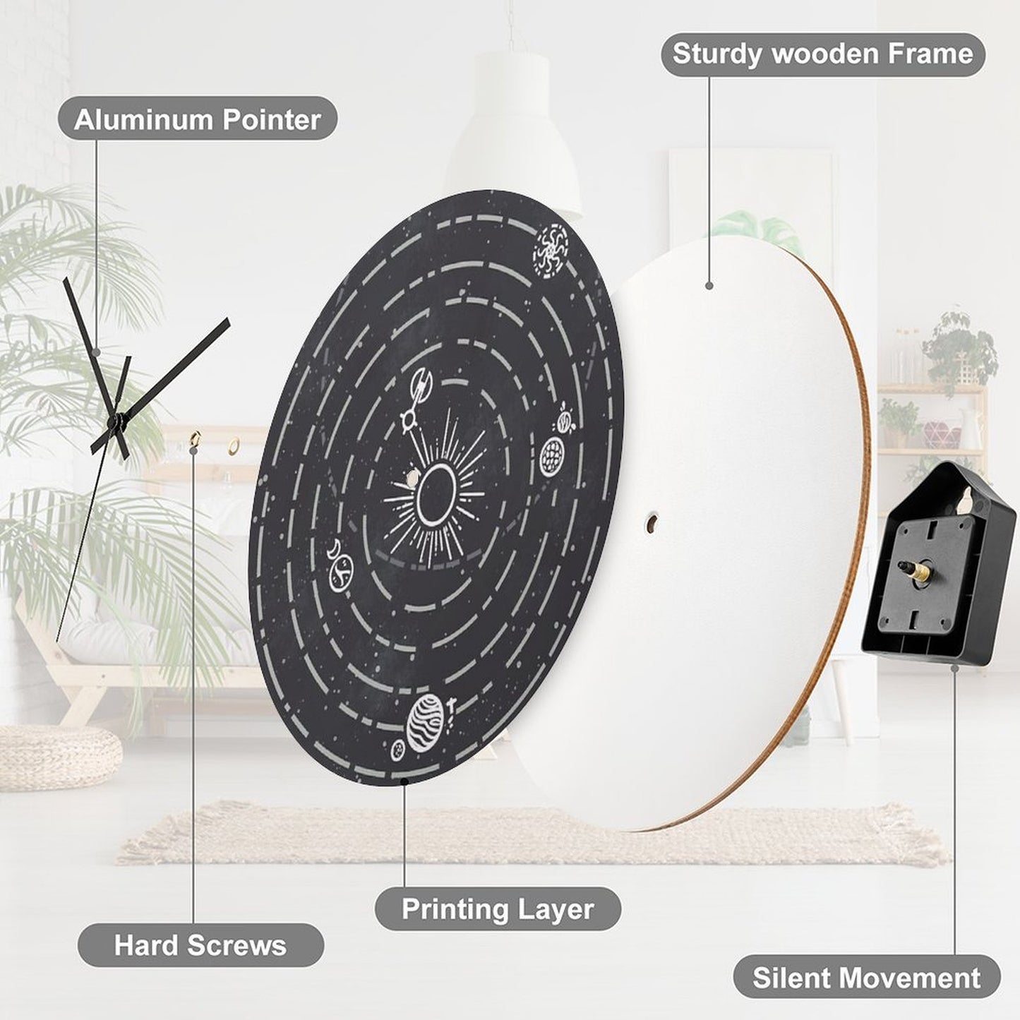 Outer Wilds Solar System Wall Clock
