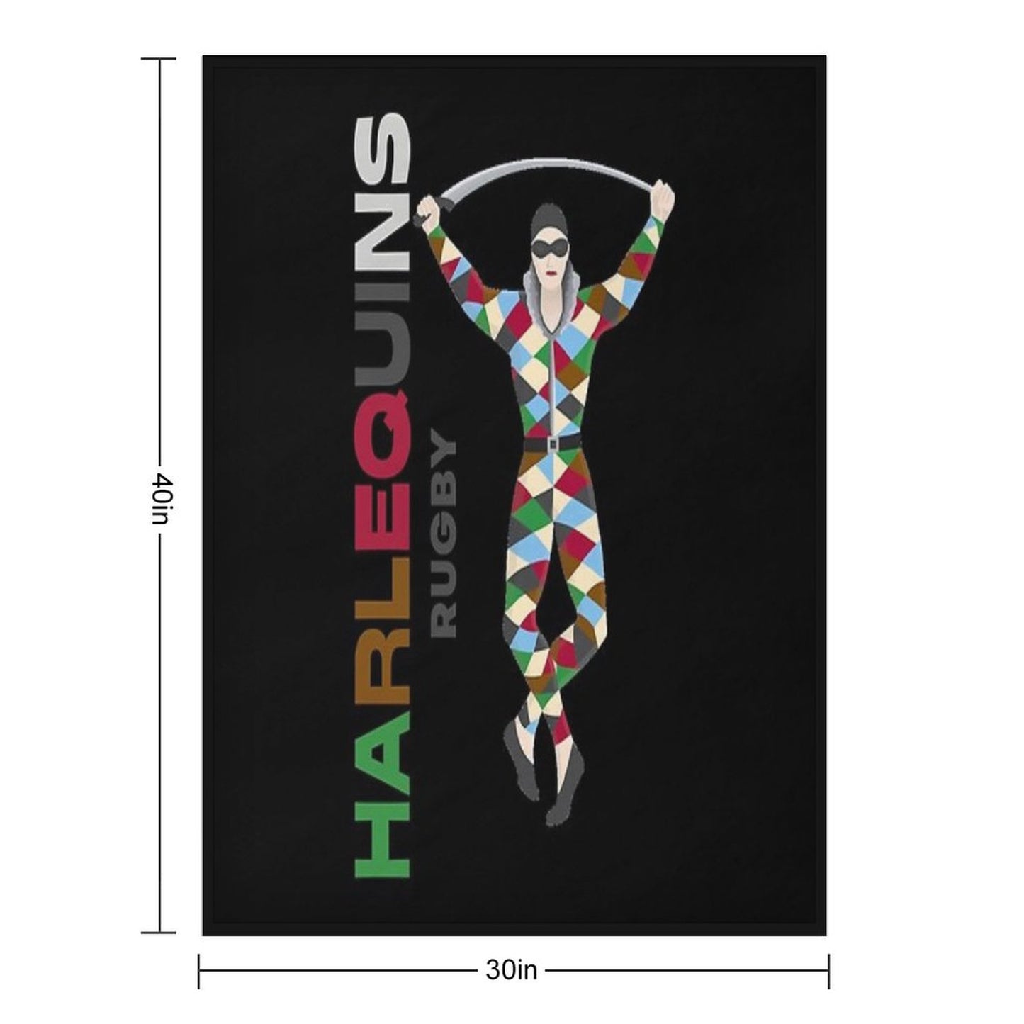 Harlequins Rugby Essential Throw Blanket