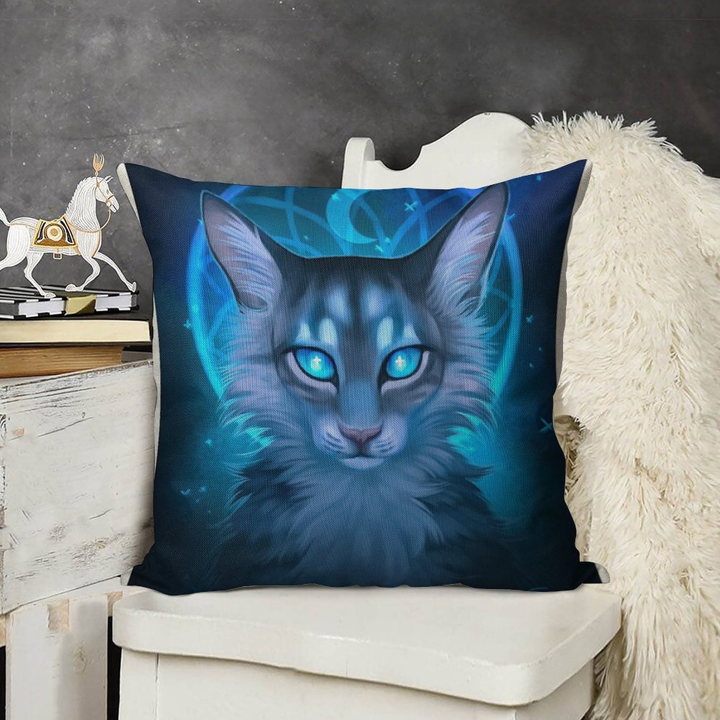 Warriors Jayfeather Linen Throw Pillow Cover