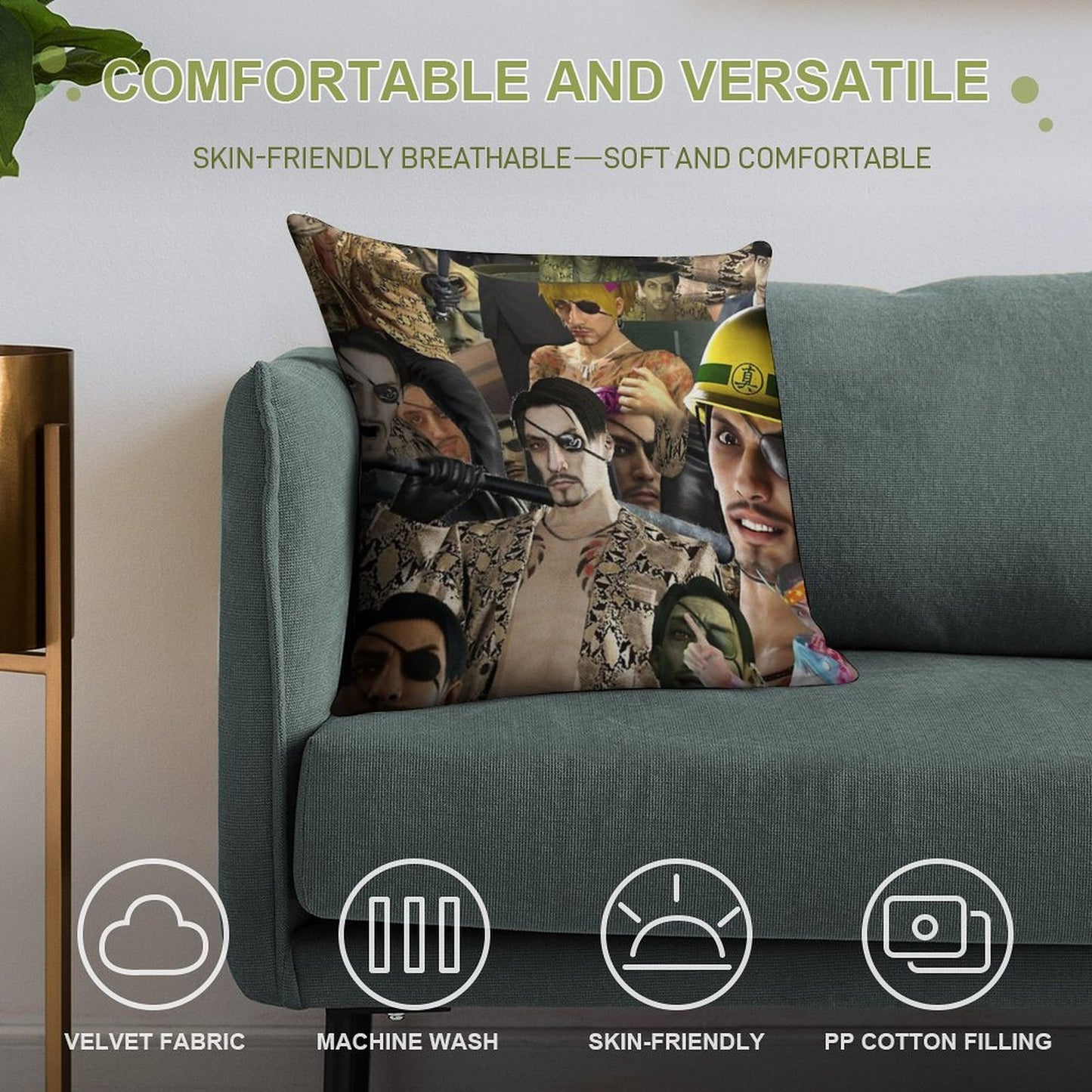 Majima Everywhere Soft Home Decor Throw Pillow
