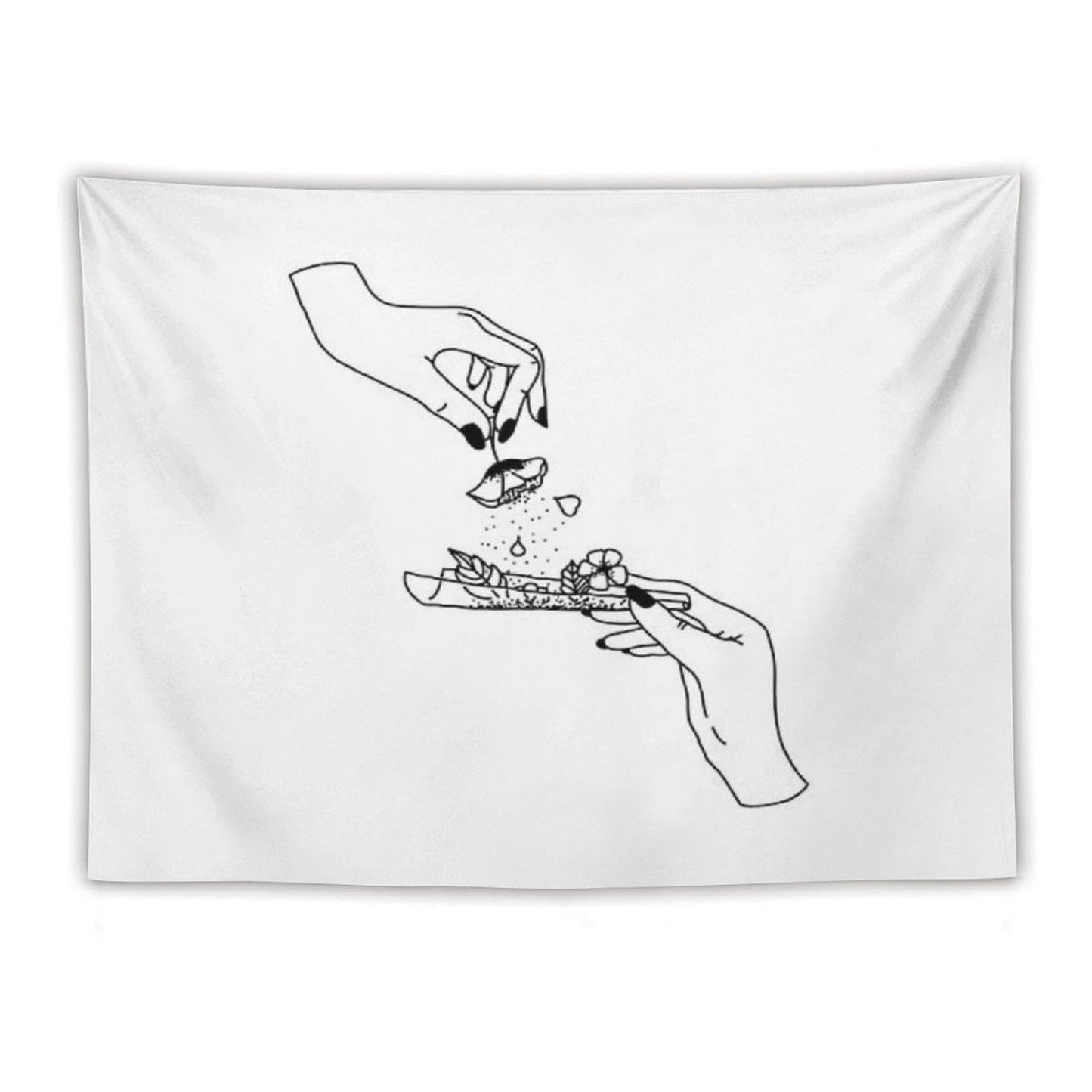 Weed Flower Tapestry