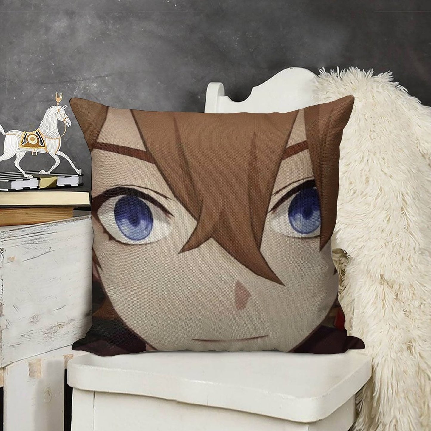 Childe Genshin Impact Linen Throw Pillow Cover
