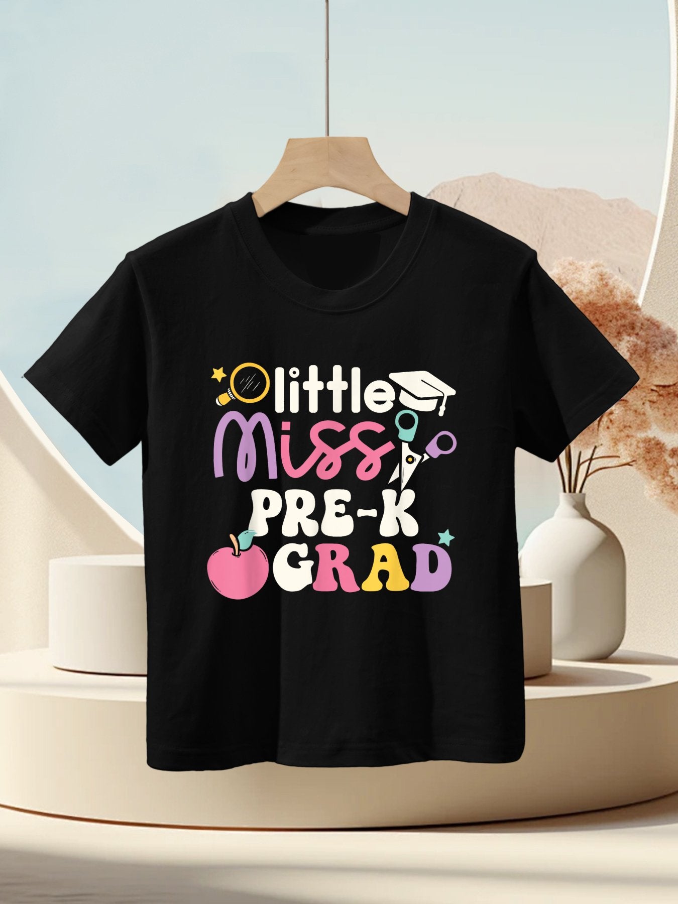 Lil Miss Pre-K Grad Graduation Last Day of School Kids T-Shirt