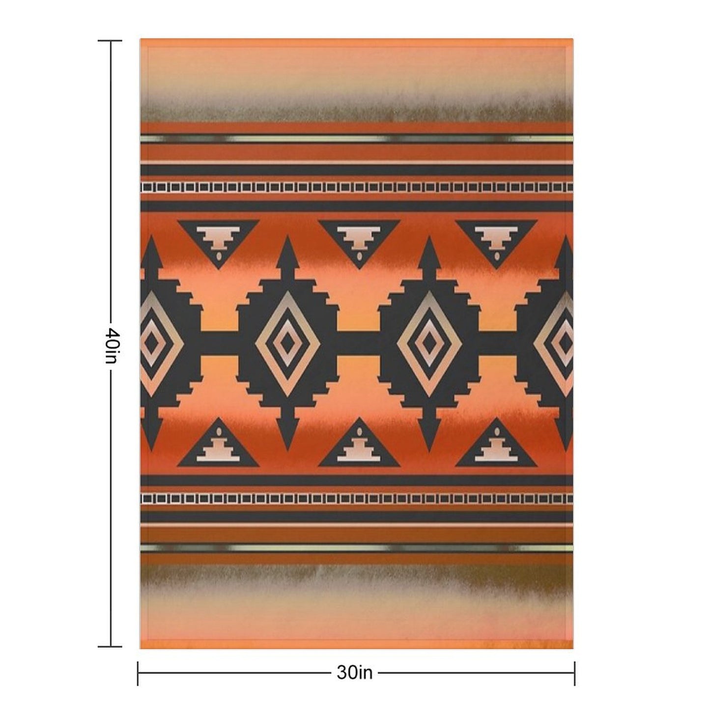 Canyon Navajo Rust Throw Blanket