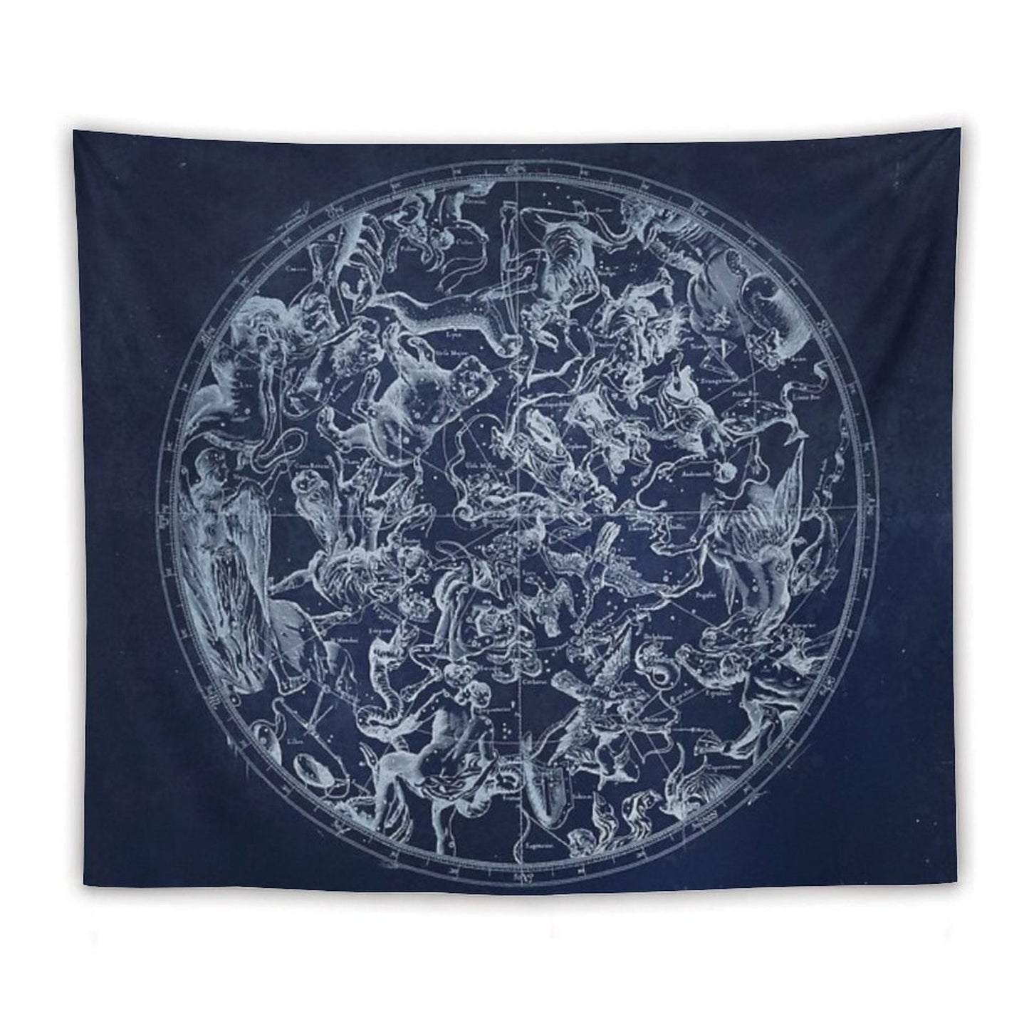 Vintage Constellations & Astrological Signs White Tapestry