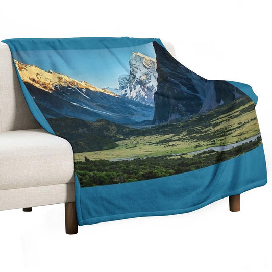 Aoraki Mt Cook Throw Blanket