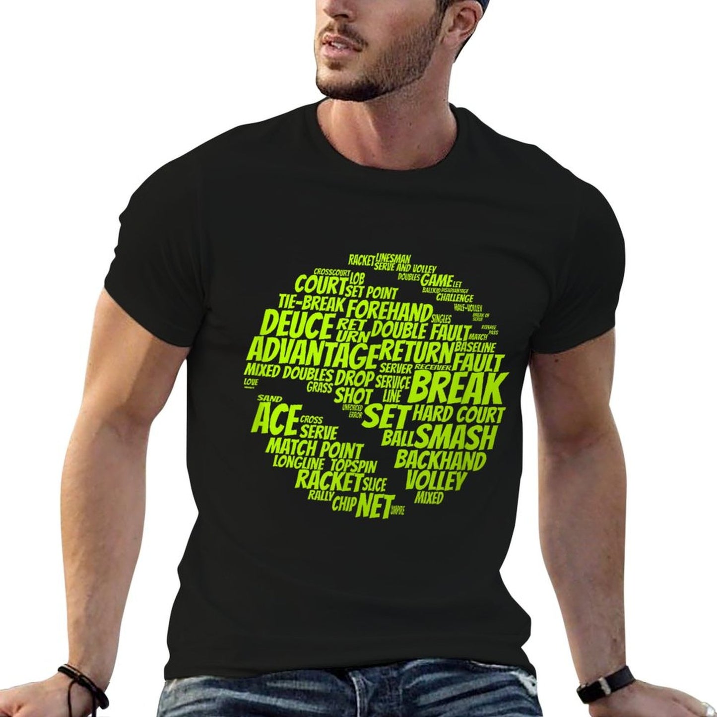 Tennis Terms Tennis Player Playing Tennis Ball T-Shirt