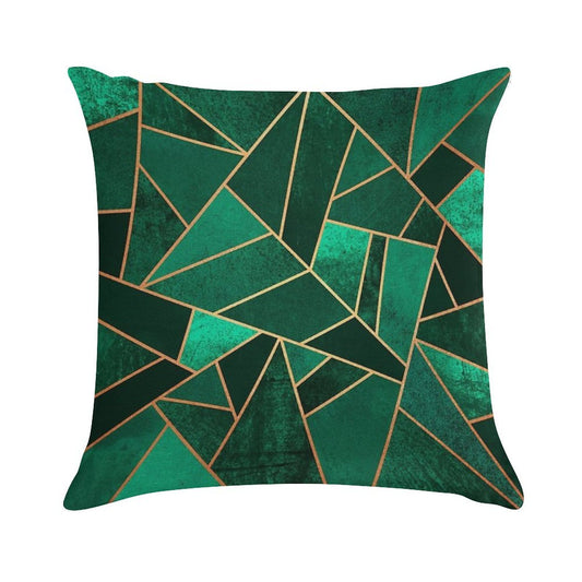 Emerald And Copper Soft Skin-Friendly Throw Pillow