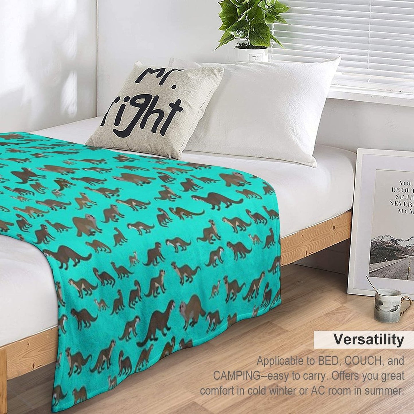 Know Your Otters Throw Blanket
