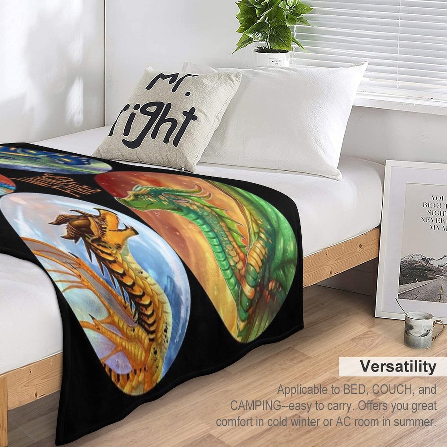 Wings of Fire - Heroes of The Lost Continent Throw Blanket