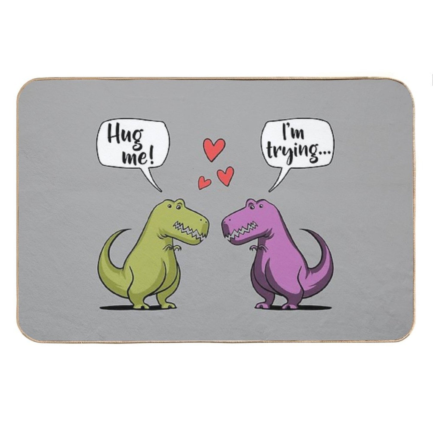 T-Rex Dinosaur Hug Me Bath Mat