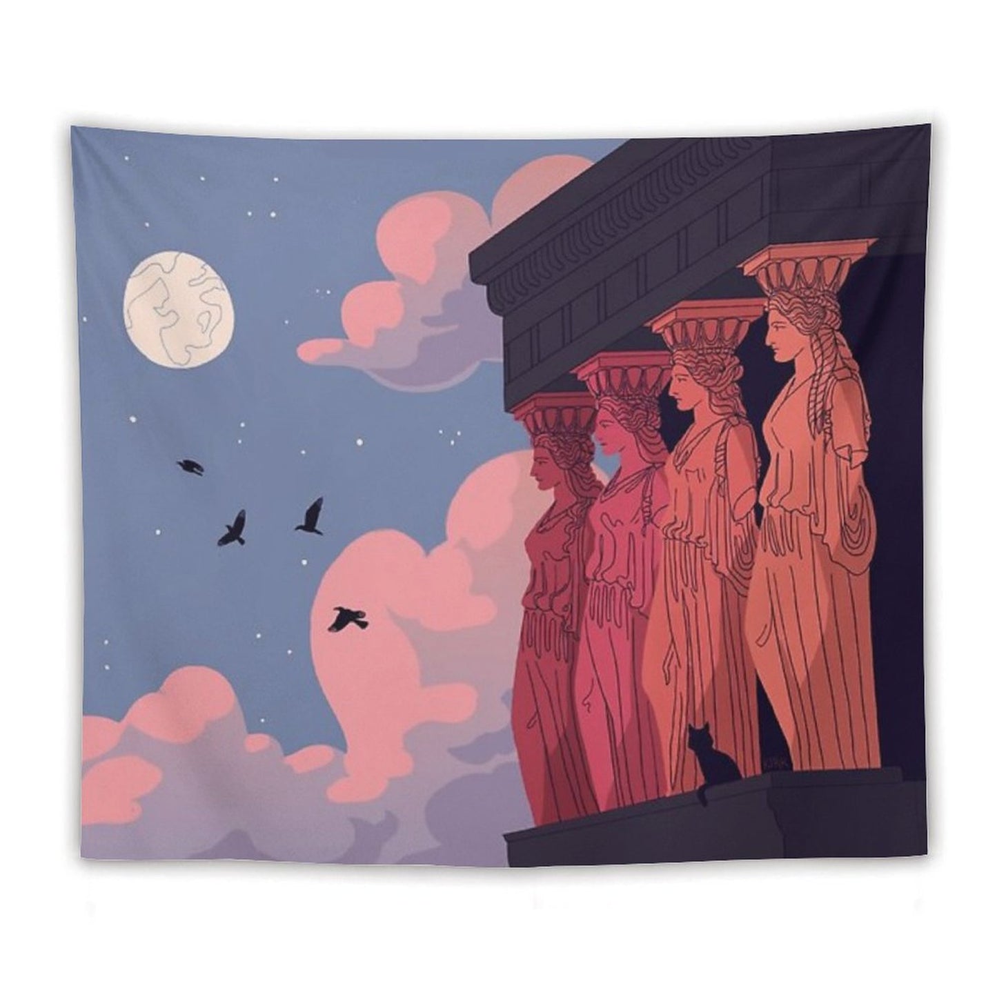 Caryatids at Dusk Tapestry