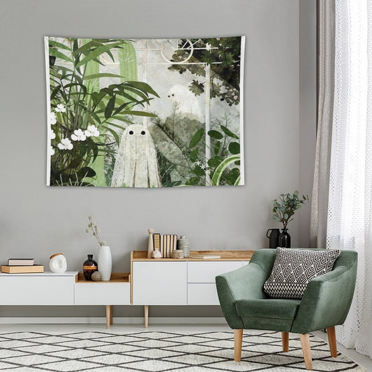 There's A Ghost in The Greenhouse Again Tapestry