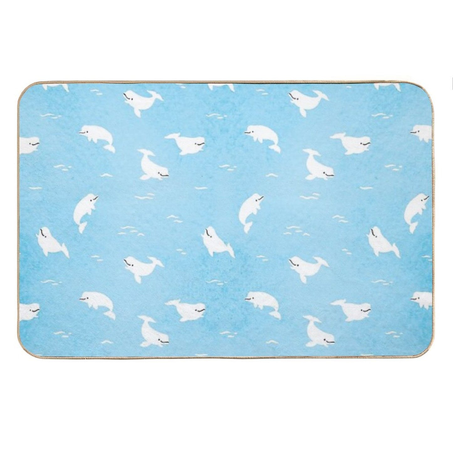 Beluga Whale Bath Mat