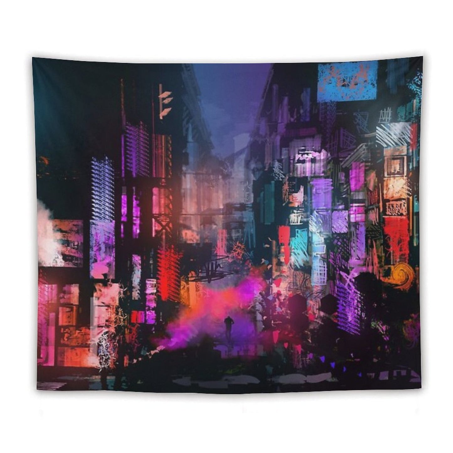 Unleashed at Night Tapestry