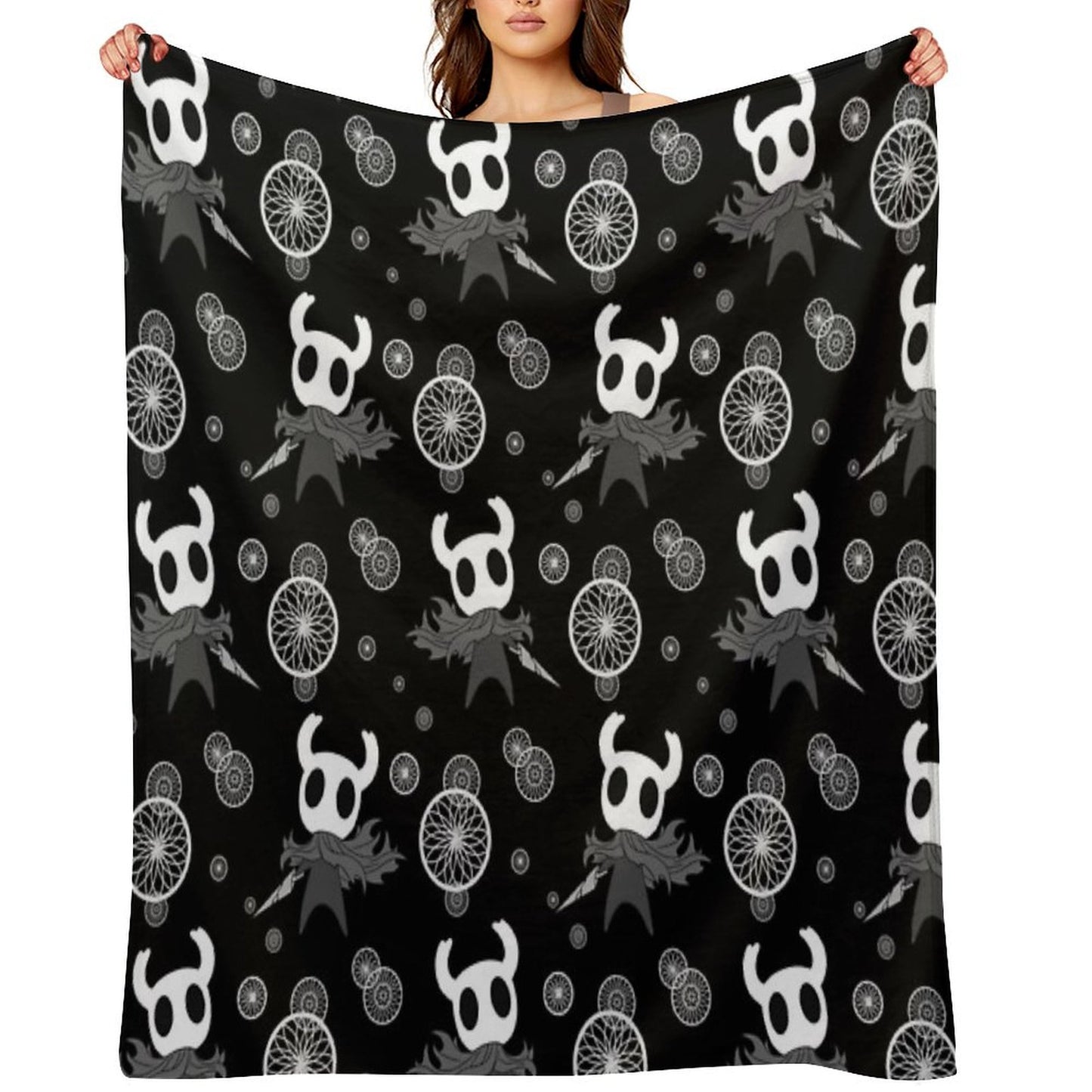 Hollow Knight Pattern Throw Blanket