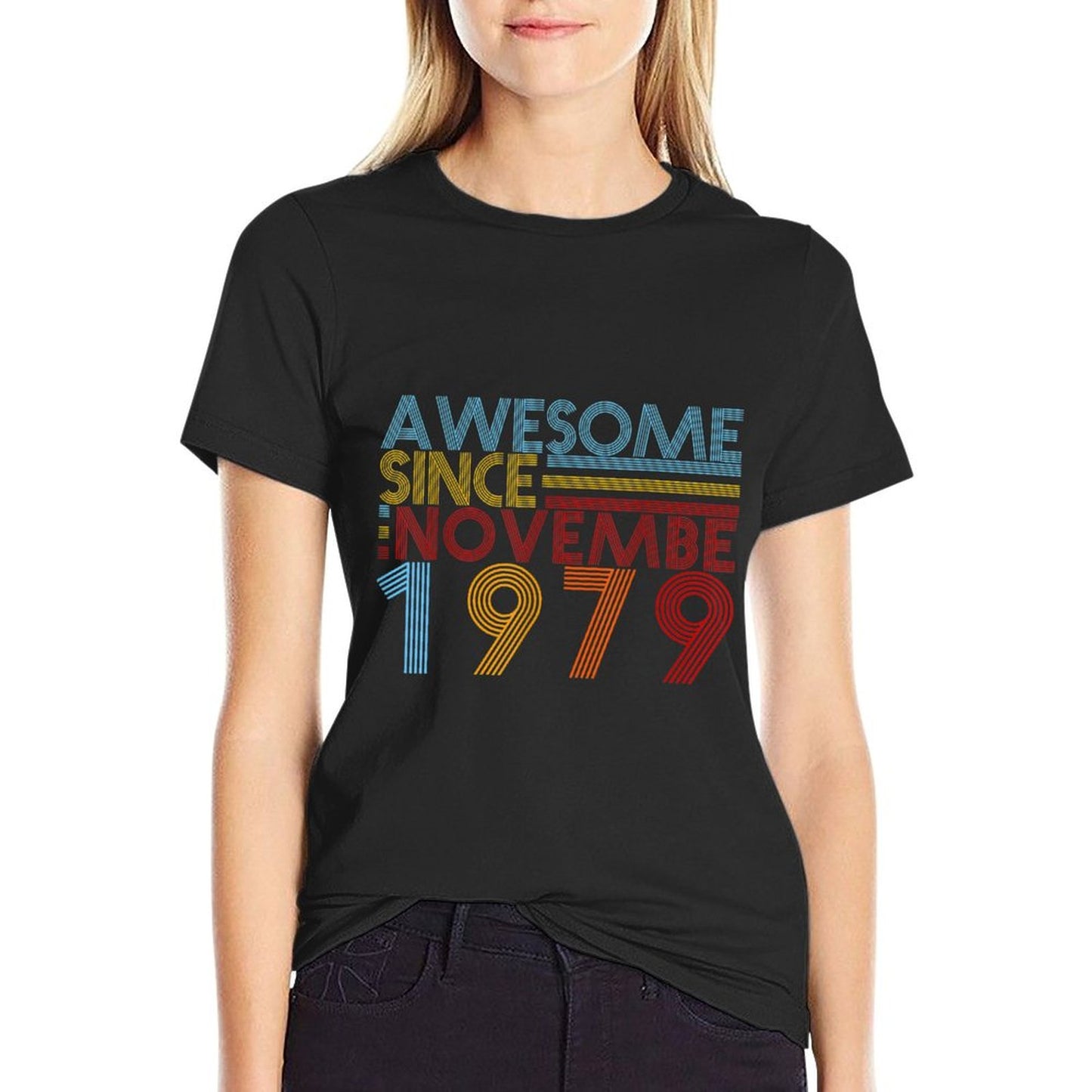 Nov 1979 40 Years Old 40th Birthday Gift For Men Women Kid Graphic-printed T-Shirt