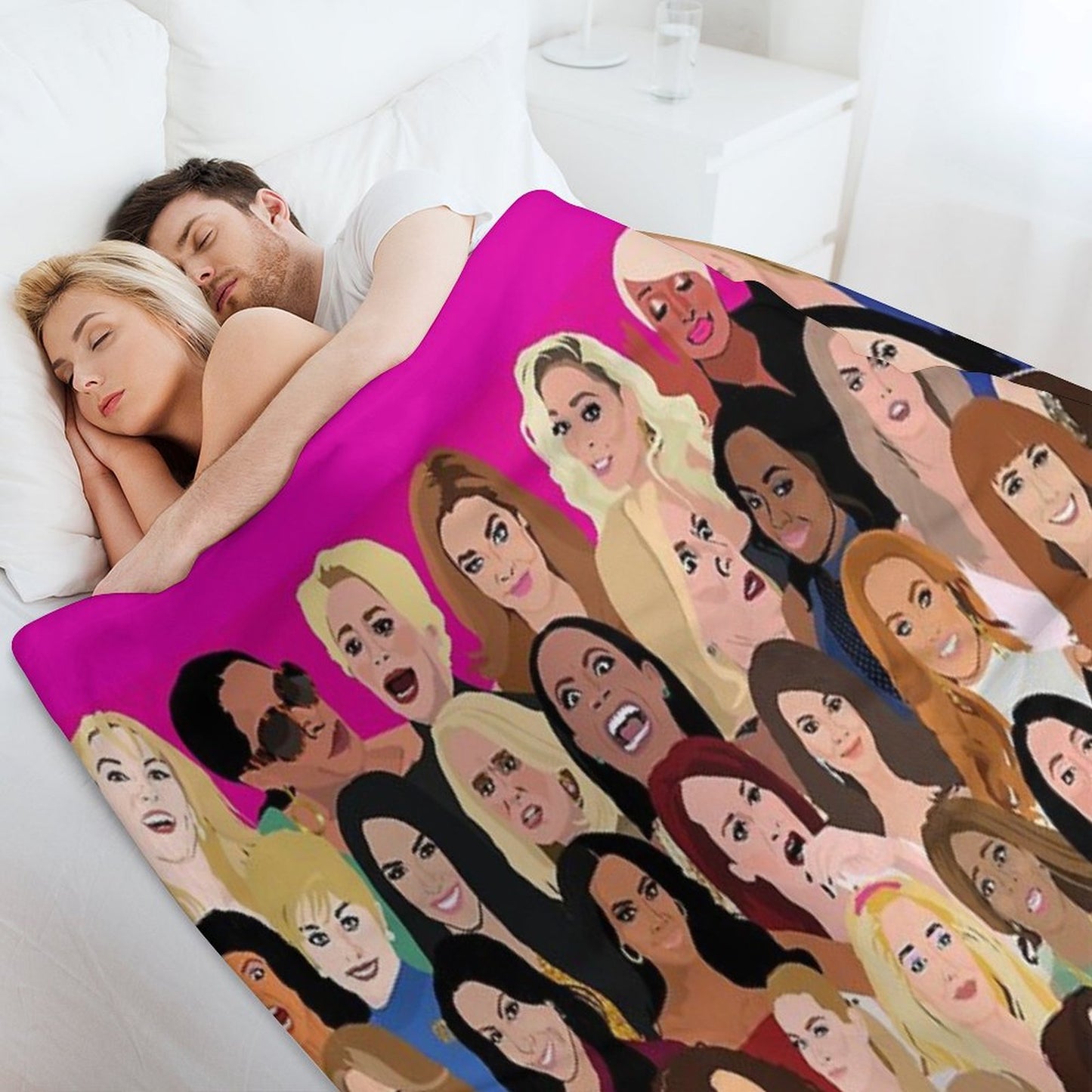 Real Housewives Montage (RHONY, RHOBH, RHOA, RHONJ, RHOP, RHOC, RHOSLC, RHOD, VPR) Throw Blanket
