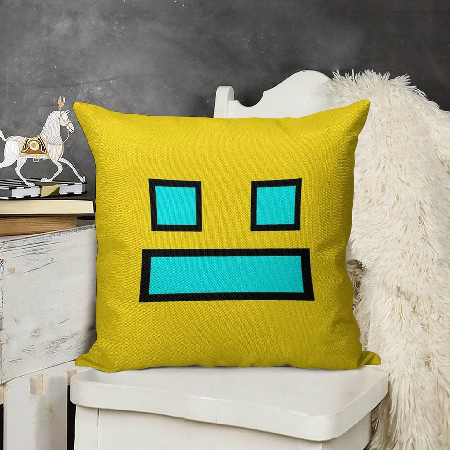 Funny Gaming Linen Throw Pillow Cover
