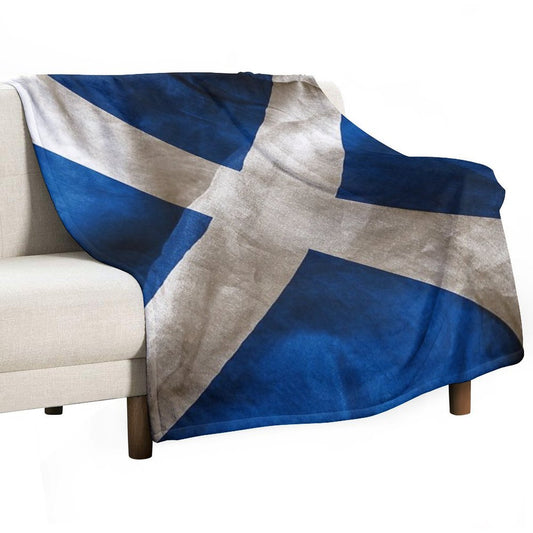 Scottish Flag Throw Blanket