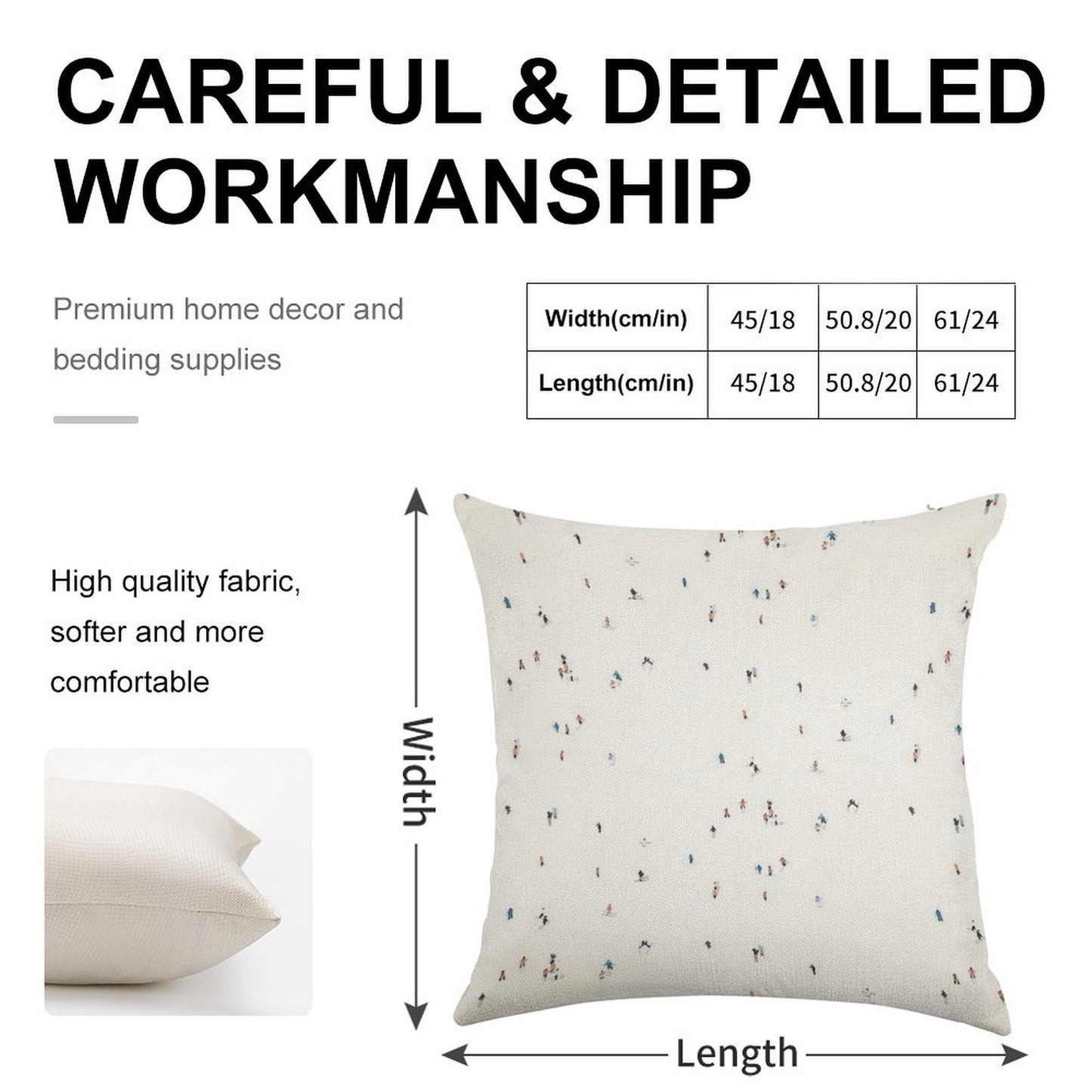 Ski Slopes Linen Throw Pillow Cover
