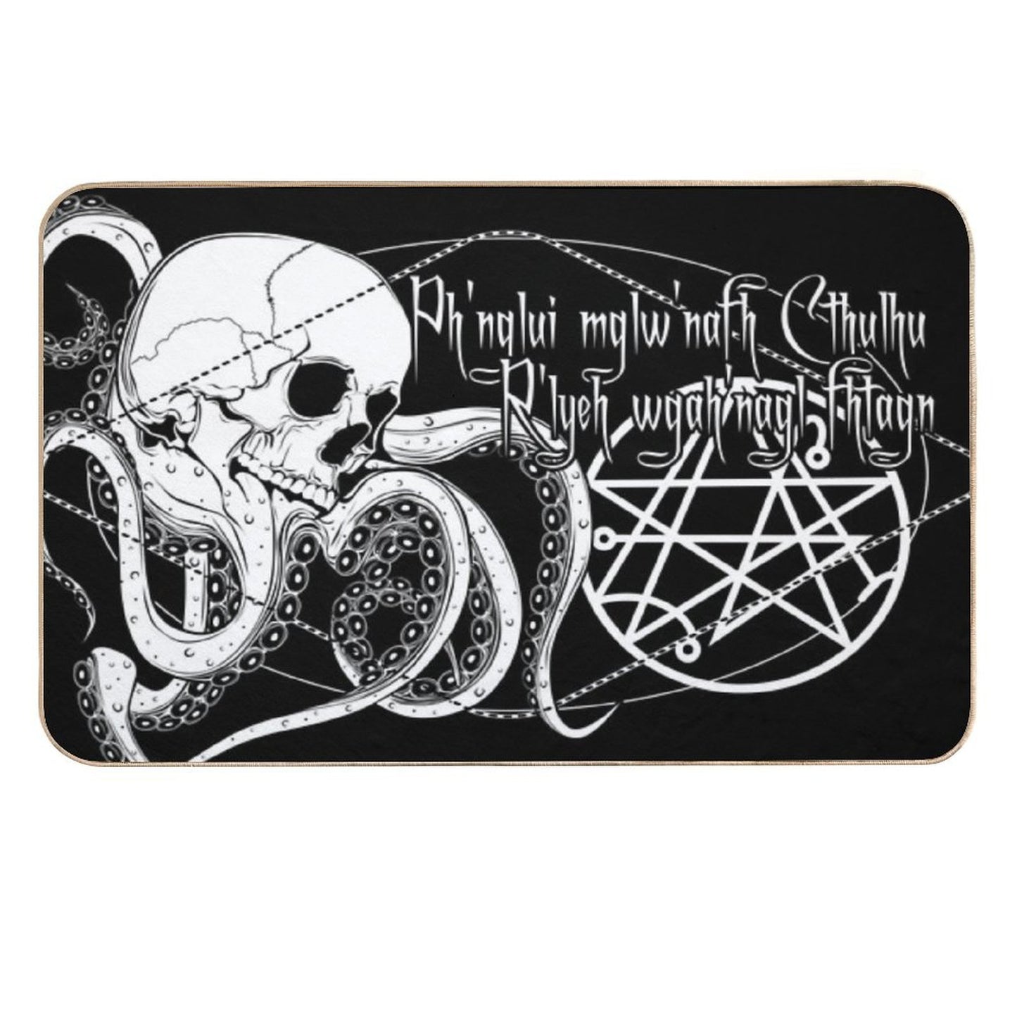 In His House at R'lyeh Dead Cthulhu Waits Dreaming. Non-Slip Bath Mat