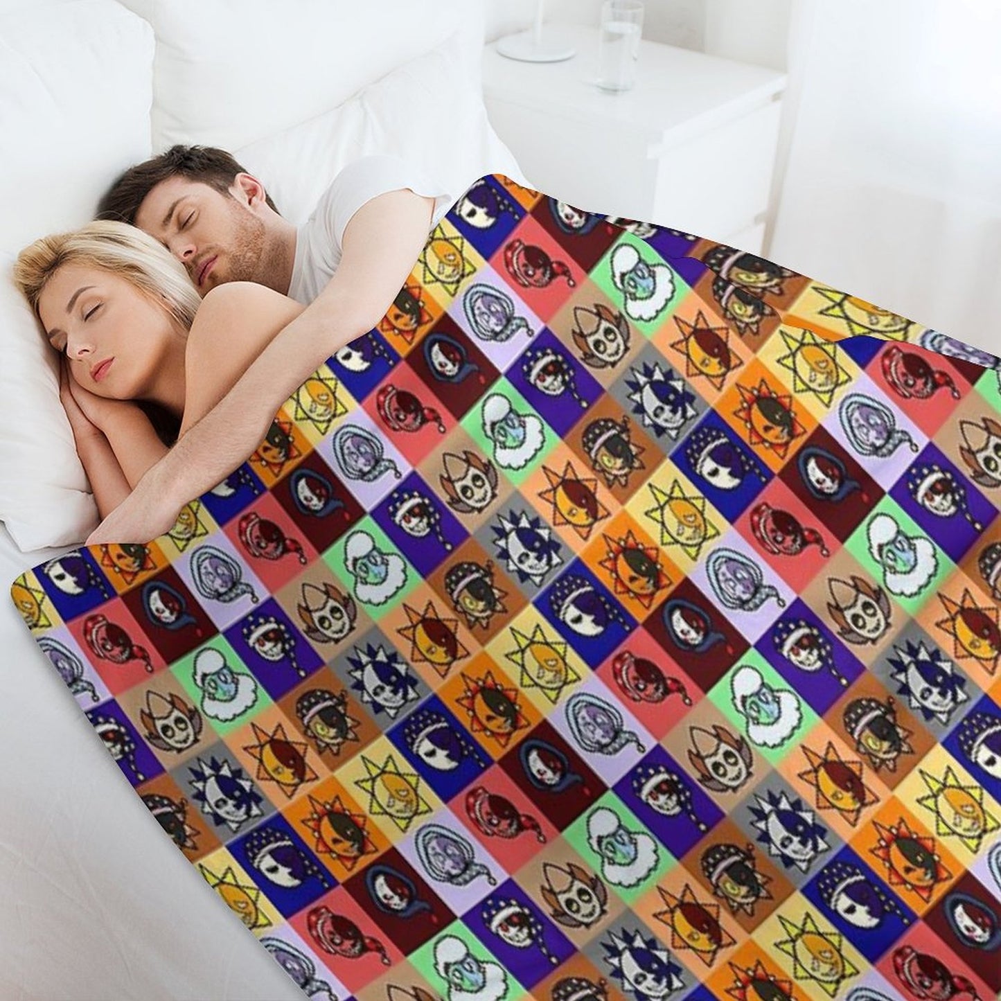 Sun And Moon Show Gang Throw Blanket
