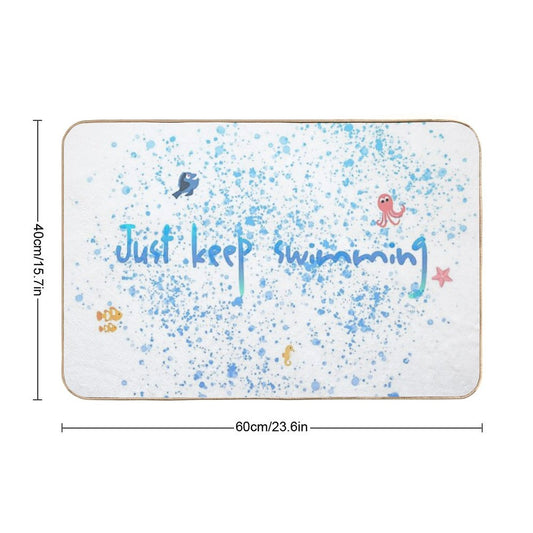 Just Keep Swimming Bath Mat