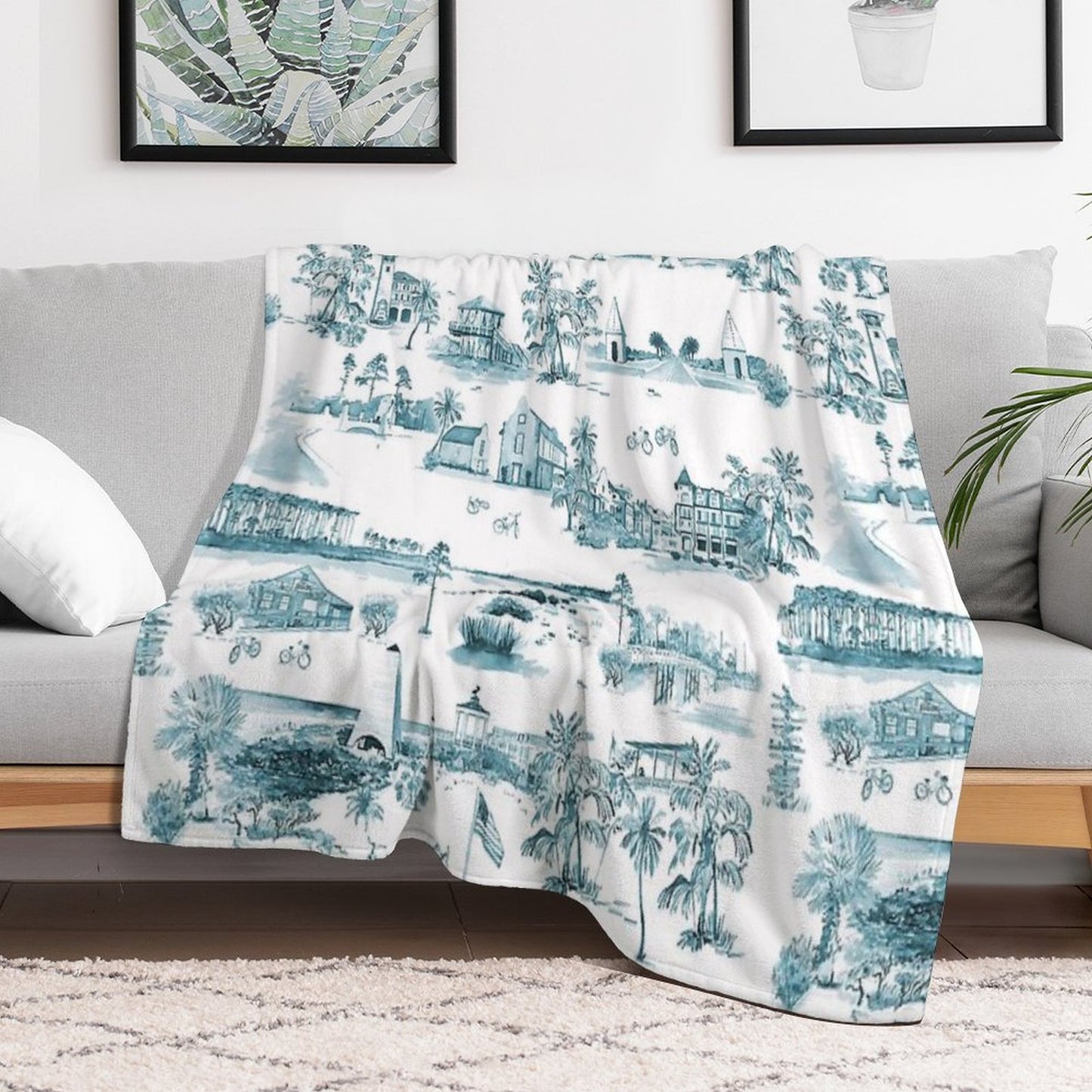Toile 30A Throw Blanket