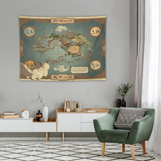 Avatar The Last Airbender Map Tapestry