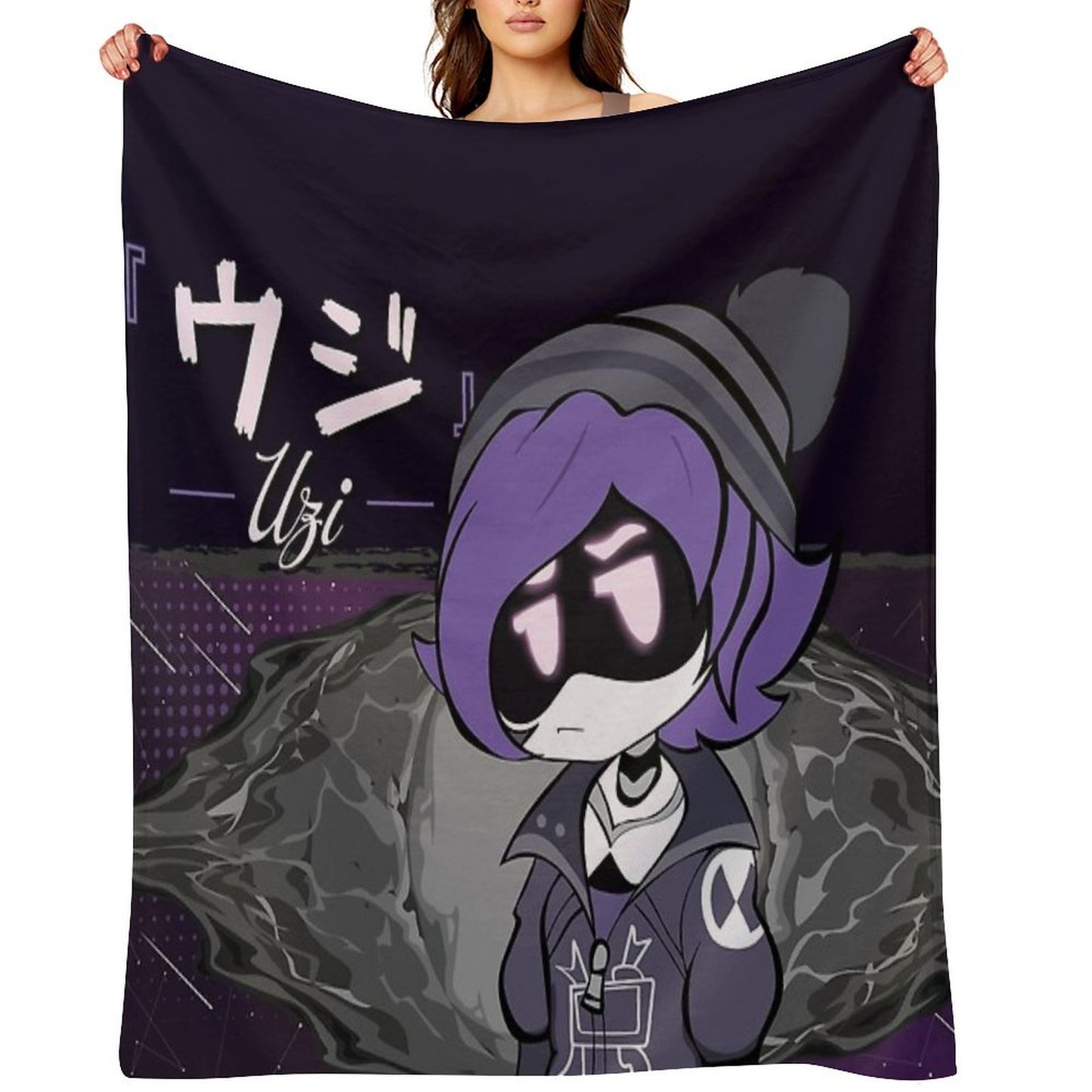 Uzi Doorman Skyness Murder Drones Throw Blanket