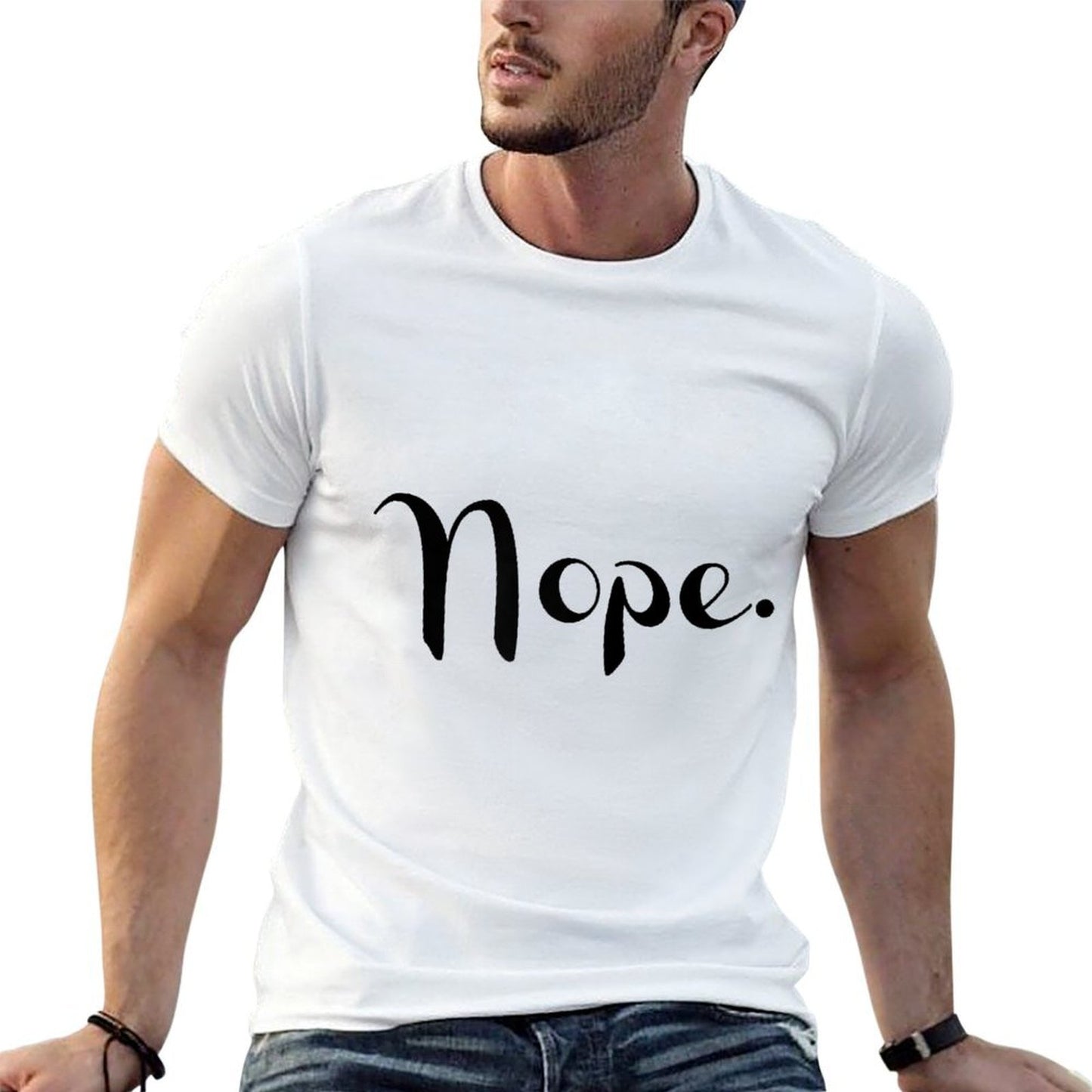 Womens Nope. T Shirt Womens Cute Graphic Tops Funnyn Girl Affordable Price T-Shirt