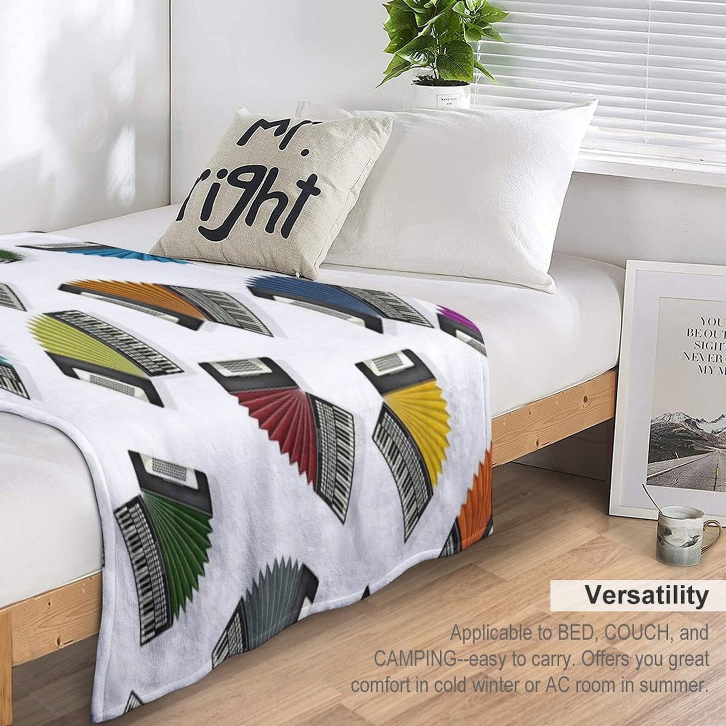 Accordions Throw Blanket