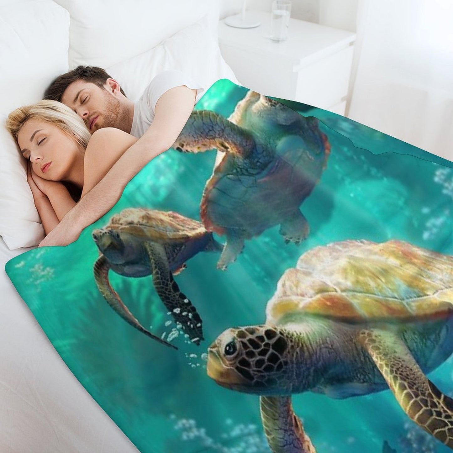 Sea Turtles Throw Blanket