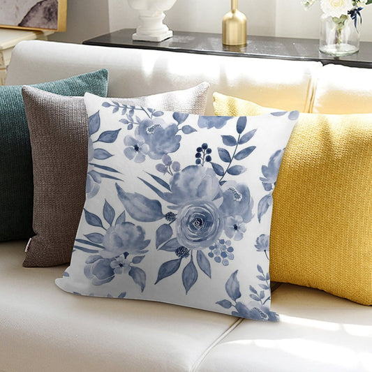 Hamptons Style Floral Design Soft Style Accent Throw Pillow