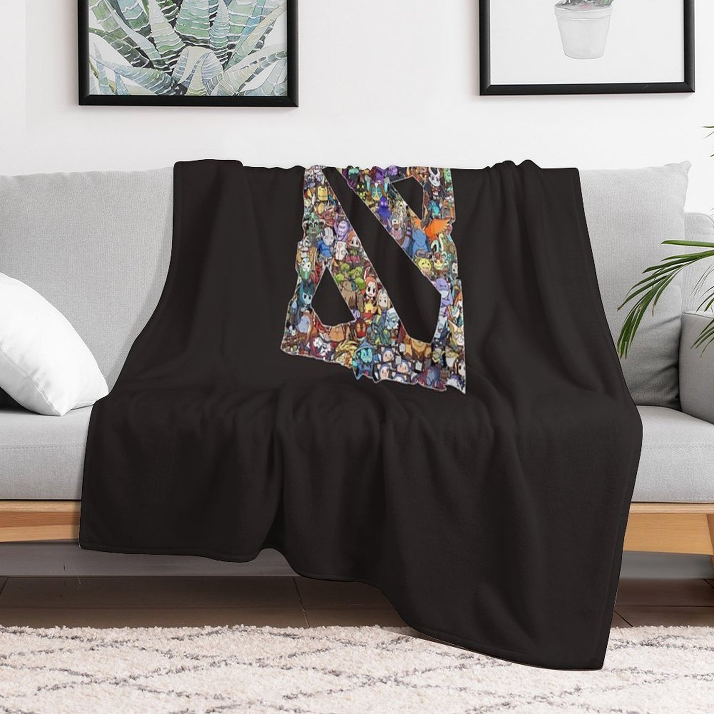 All Heroes in Dota 2 Logo, Dota, Dota 2, Hero, Thunder Predator Rtz, Nigma, Og, Secret, Eg, Funny Throw Blanket