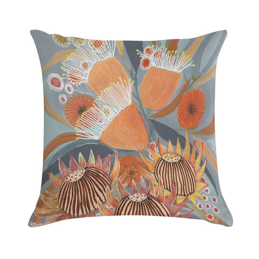 Australian Boquet Soft Shrink-Resistant Throw Pillow