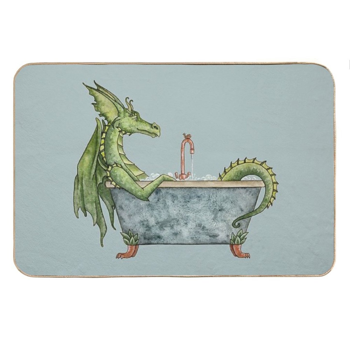 Dragons Love Bubble Baths Bath Mat