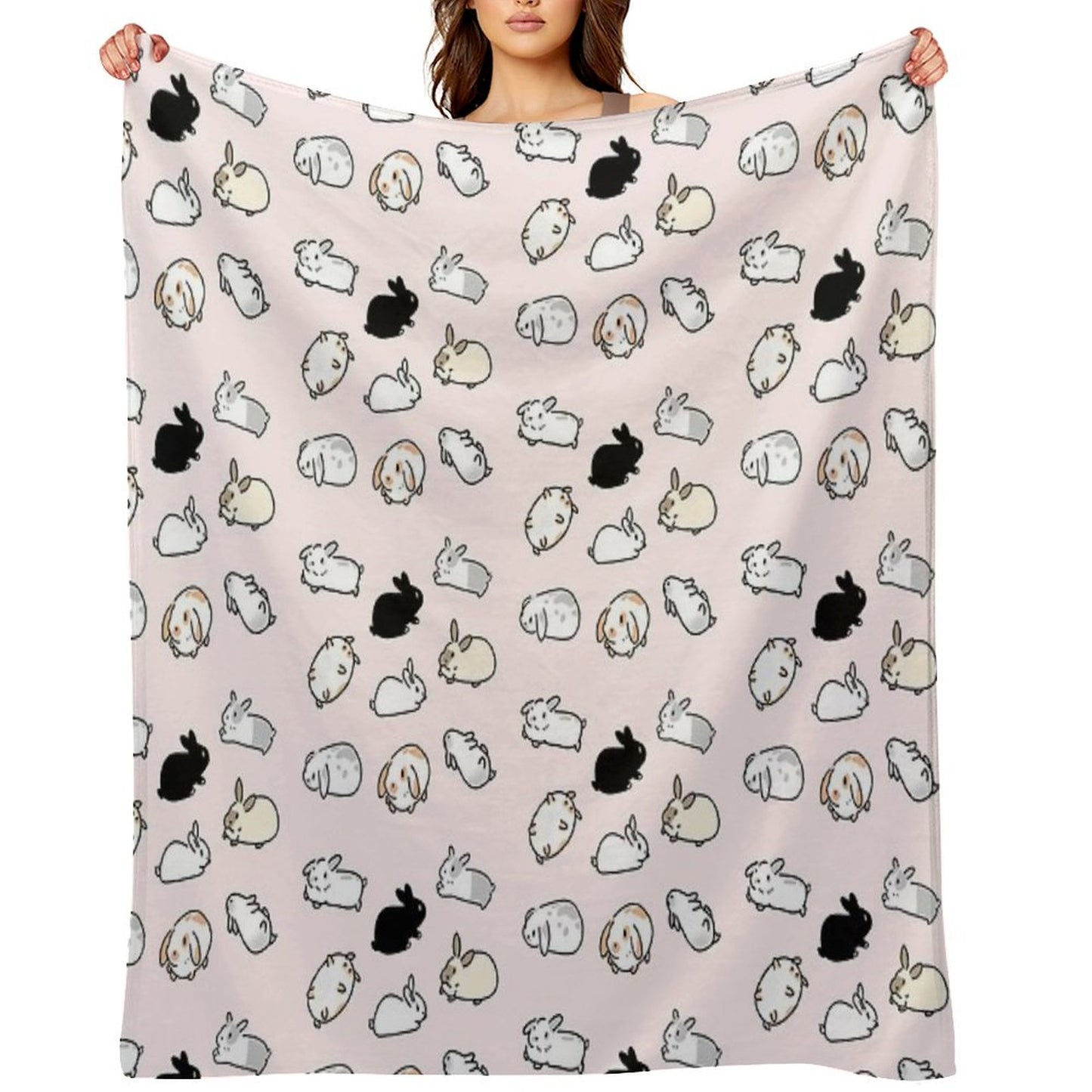 Bunny Rabbits Throw Blanket