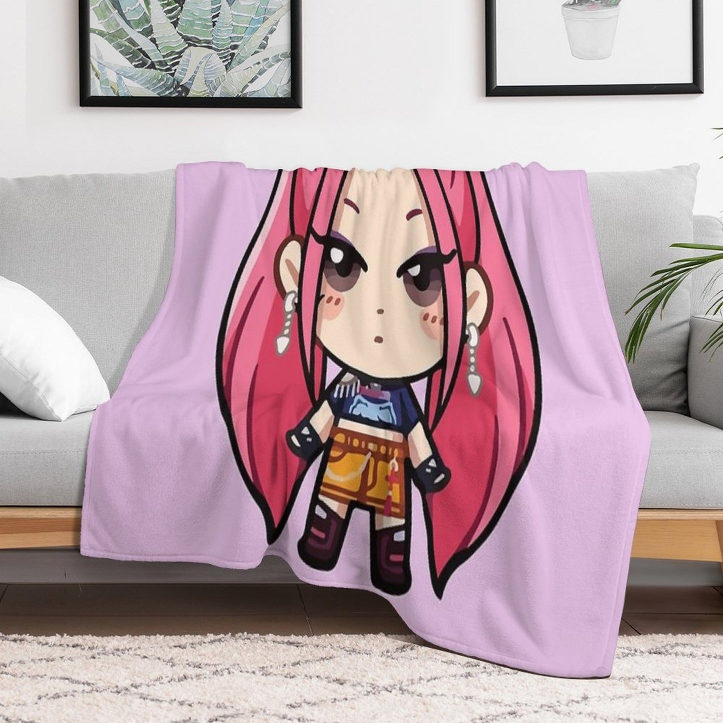 Mira Kpop Demon Hunters Throw Blanket