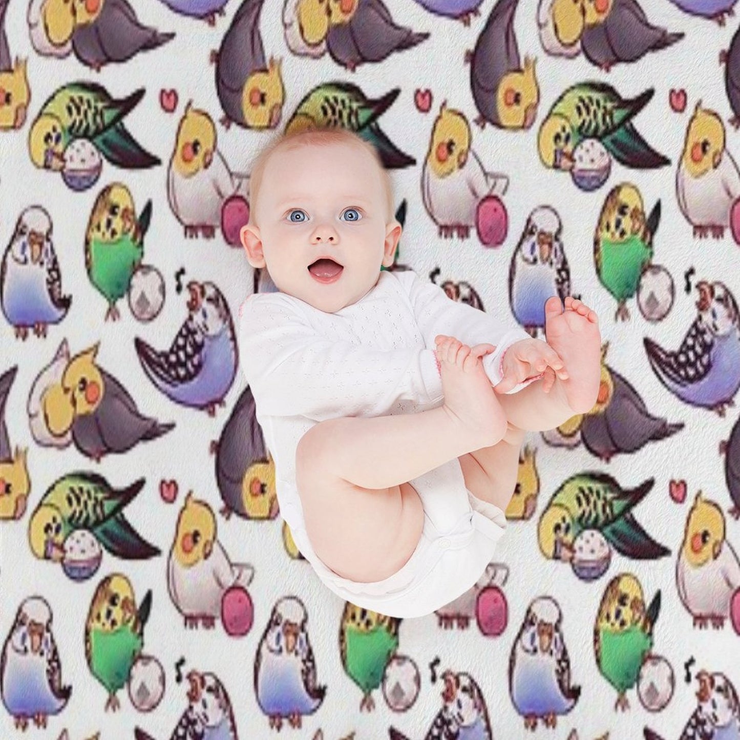 Budgies & Cockatiels Throw Blanket