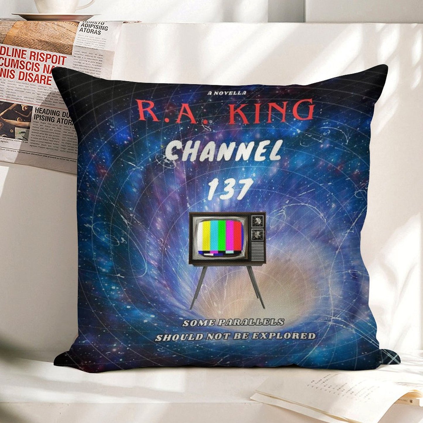 Channel 137 Linen Throw Pillow Cover