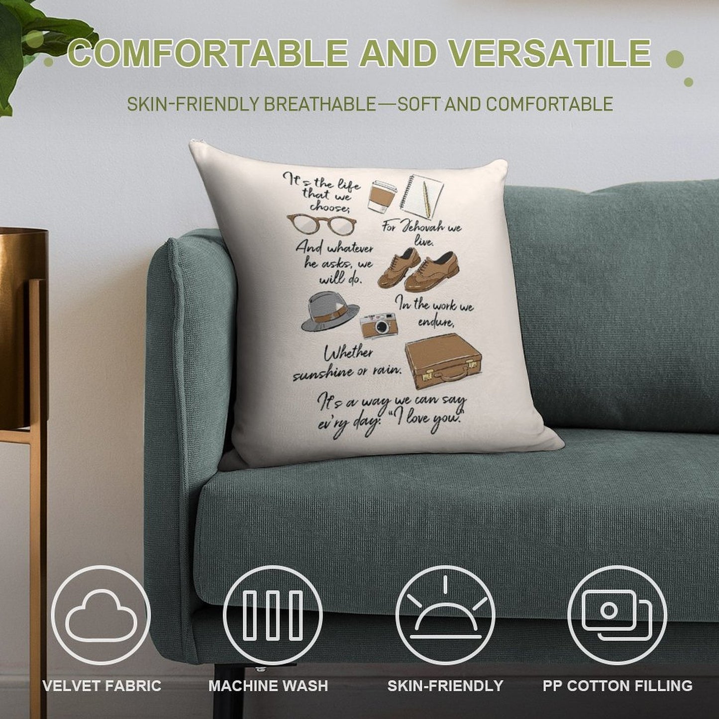 The Life of A Pioneer Soft Luxury Feel Throw Pillow