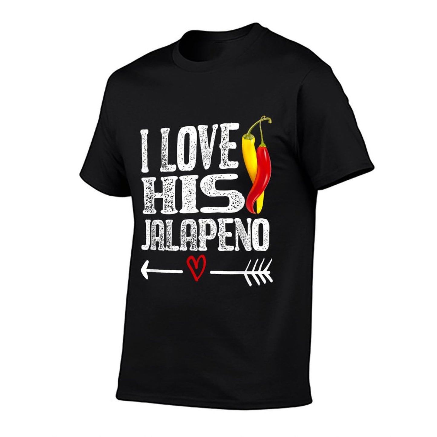 Mexican Couple Cinco De Mayo I Love His Jalapeno T-Shirt